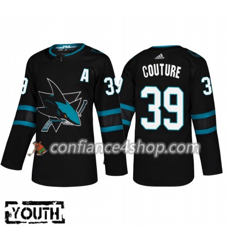 Adidas Maillot de Hockey San Jose Sharks Logan Couture 39 2018-19 Alternate Authentic - Enfant